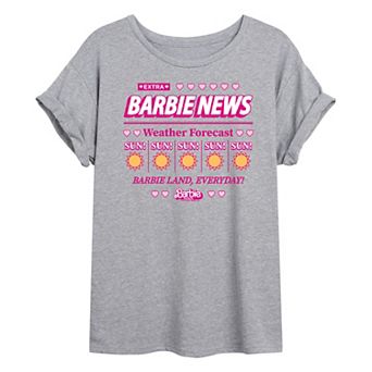 Juniors' Barbie: The Movie Weather Forecast Graphic Tee