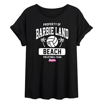 Juniors' Barbie: The Movie Barbie Land Volleyball Graphic Tee