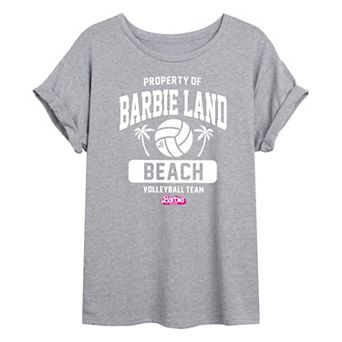 Juniors' Barbie: The Movie Barbie Land Volleyball Graphic Tee