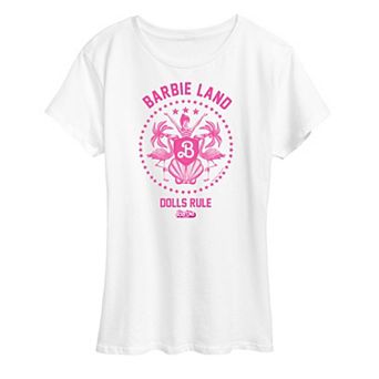 Plus Size Barbie™ The Movie Land For Dolls Short Sleeve Graphic Tee