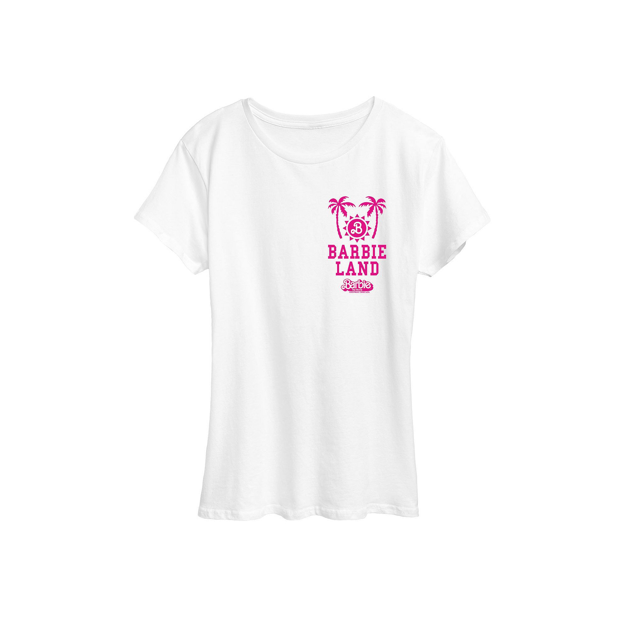 Plus Size Barbie™ The Movie Land Sun Palm Graphic Tee, Womens, Size: 1XL