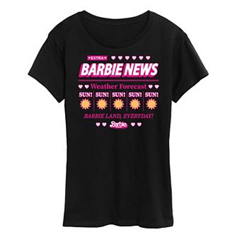 Plus Size Barbie™ The Movie News Weather Forecast Graphic Tee