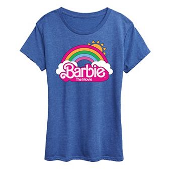 Juniors' Barbie™ The Movie Logo Rainbow Graphic Tee