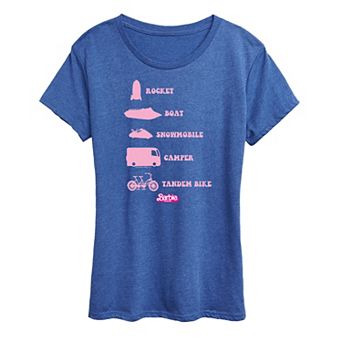 Juniors' Barbie™ The Movie Vehicles Graphic Tee