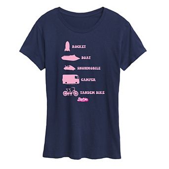 Juniors' Barbie™ The Movie Vehicles Graphic Tee