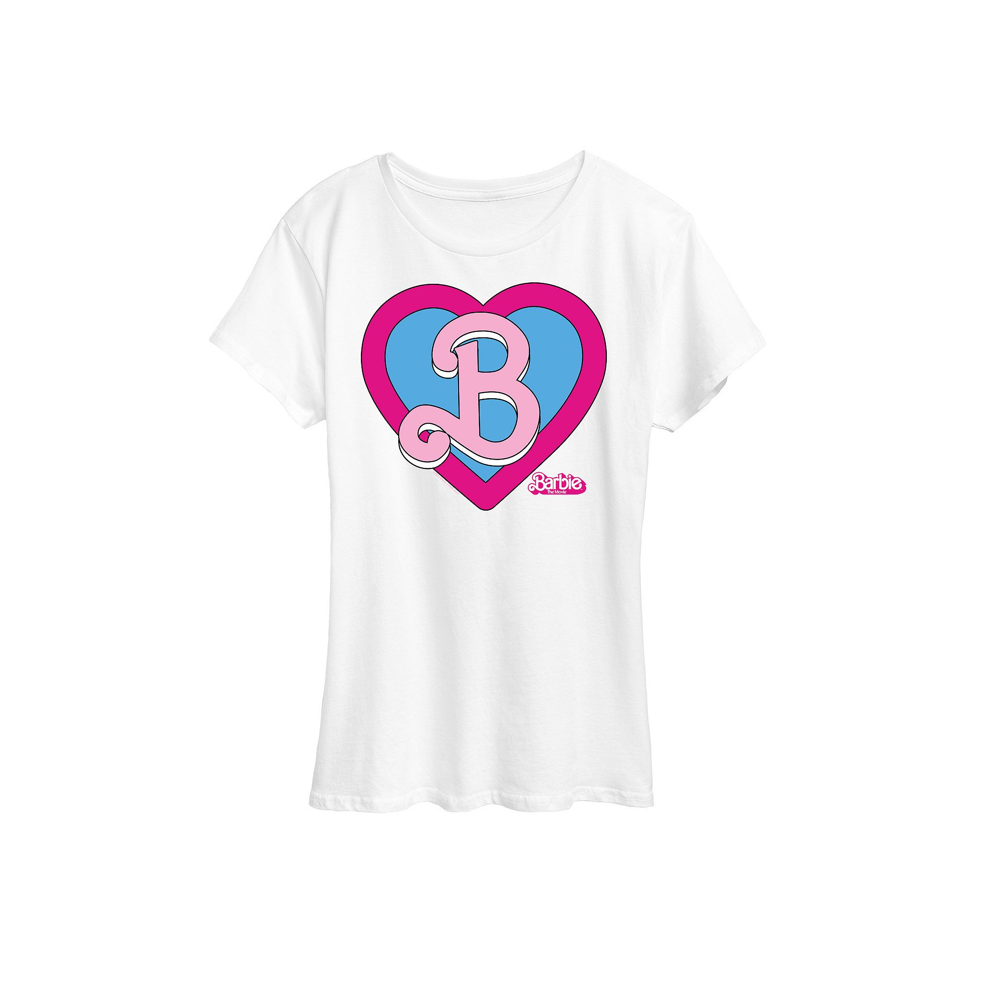 Juniors Barbie™ The Movie Heart Crest Graphic Tee, Girls, Size: Small, 