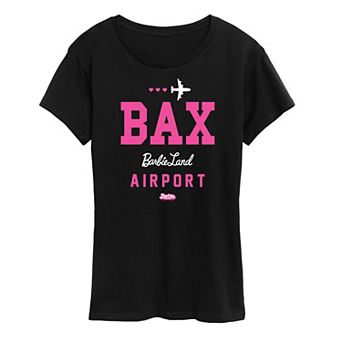 Juniors' Barbie™ The Movie Barbie Land Airport Graphic Tee