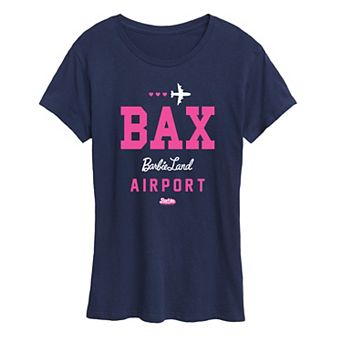 Juniors' Barbie™ The Movie Barbie Land Airport Graphic Tee
