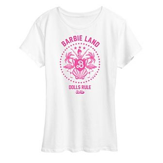 Juniors' Barbie™ The Movie Barbie Land Dolls Rule Graphic Tee