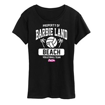 Juniors' Barbie™ The Movie Property Of Barbie Land Beach Volleyball Team Graphic Tee