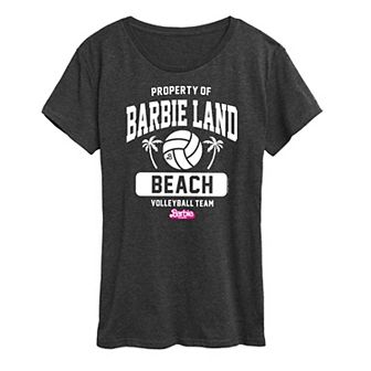 Juniors' Barbie™ The Movie Property Of Barbie Land Beach Volleyball Team Graphic Tee
