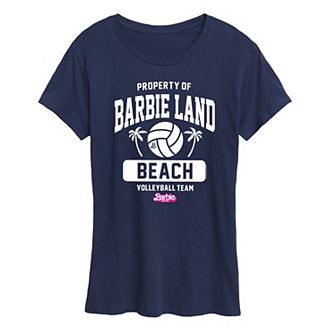 Juniors' Barbie™ The Movie Property Of Barbie Land Beach Volleyball Team Graphic Tee