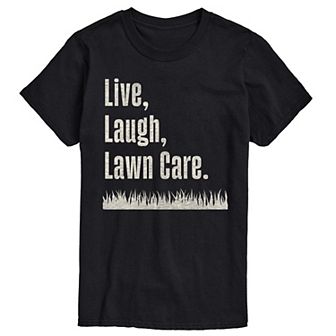 Men's Live Laugh Lawn Care Graphic Tee