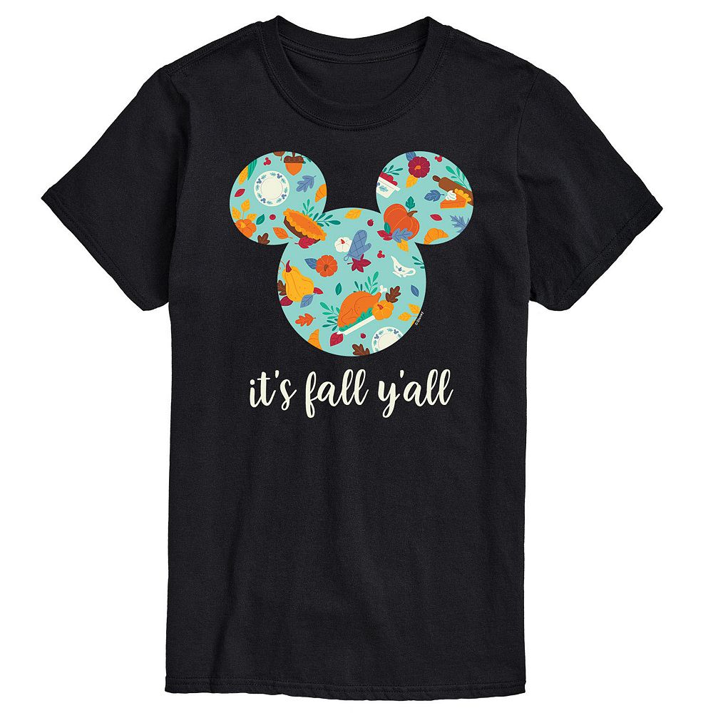 Disney's Mickey Mouse Men's It's Fall Y'all Tee Graphic Tee