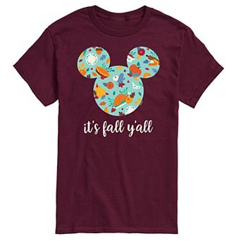 Disney's Mickey Mouse Men's It's Fall Y'all Tee Graphic Tee