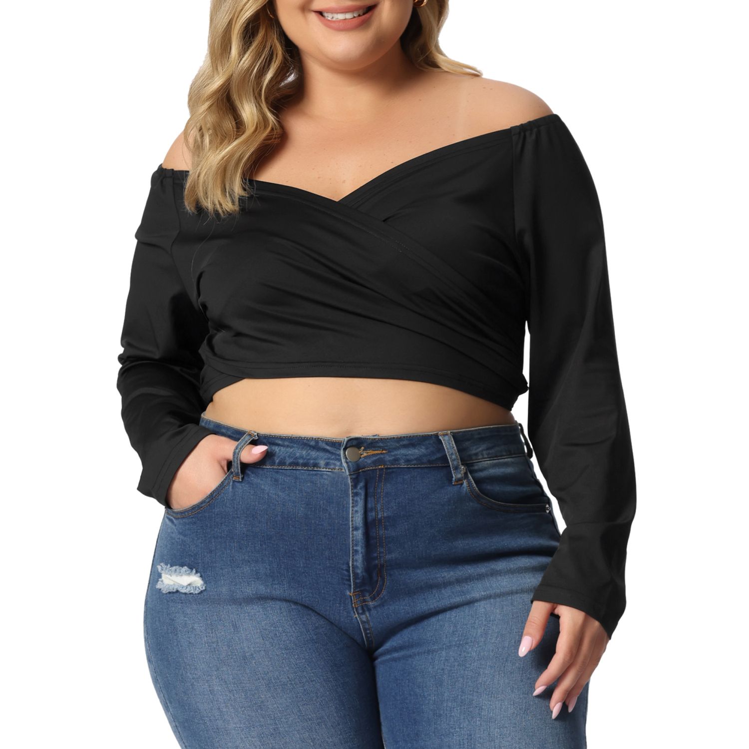 Kohl's off discount the shoulder tops