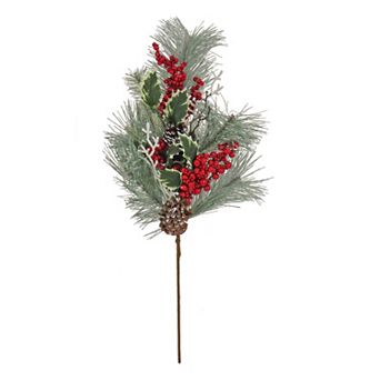 National Tree Company 28" Berry Pine Christmas Plastic Spray