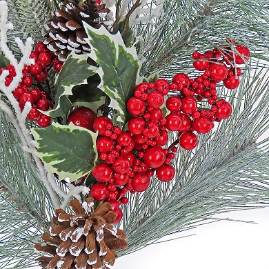 National Tree Company 28" Berry Pine Christmas Plastic Spray