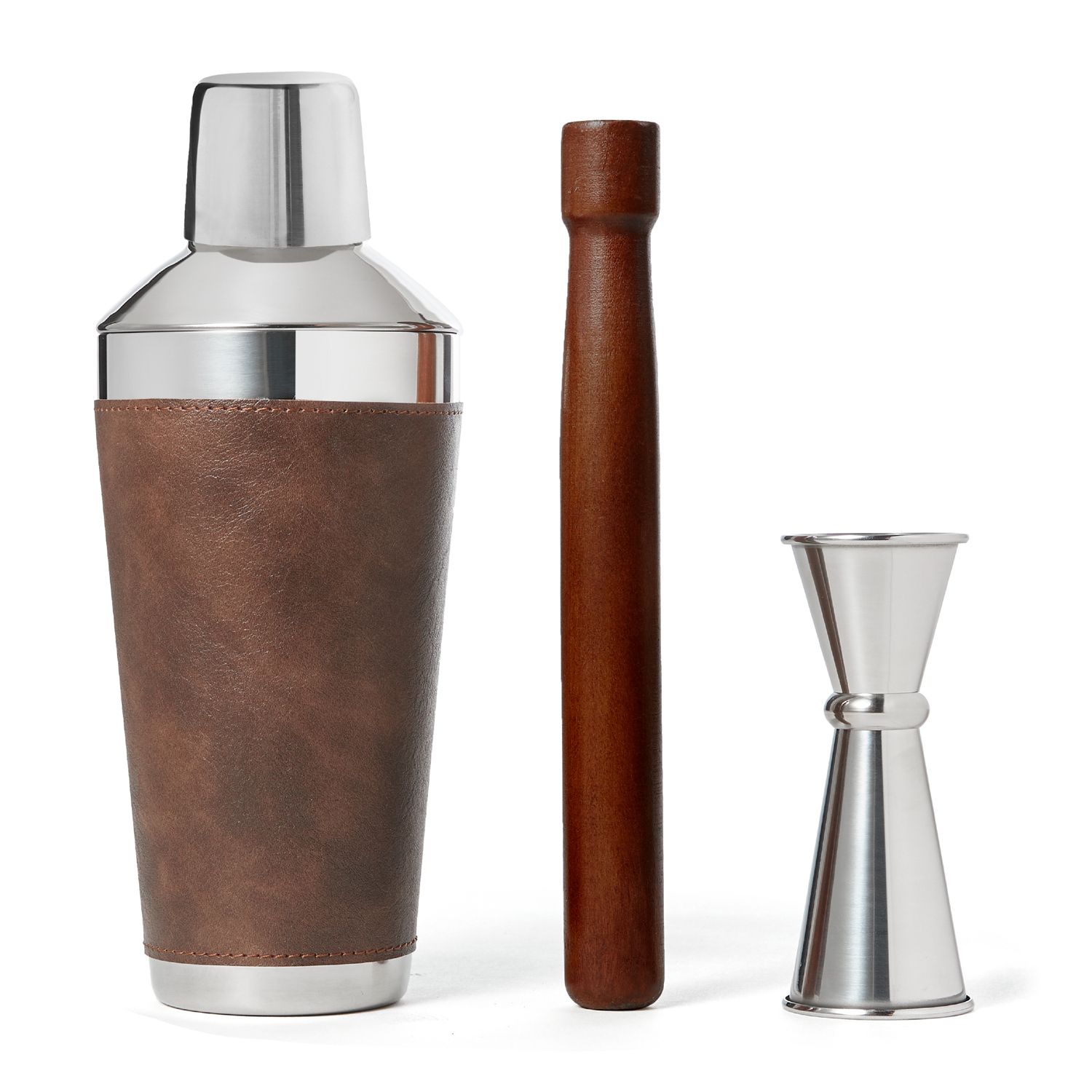 Viski Copper Heavyweight Cocktail Shaker Set, 17 Oz Stainless Steel Shaker  With Strainer, Copper : Target