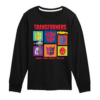 Boys 8-20 Transformers More Than Meets The Eye Long Sleeve Graphic Tee