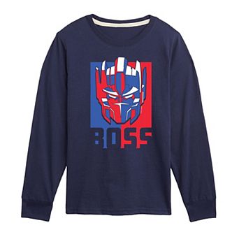 Boys 8-20 Transformers Boss Long Sleeve Graphic Tee