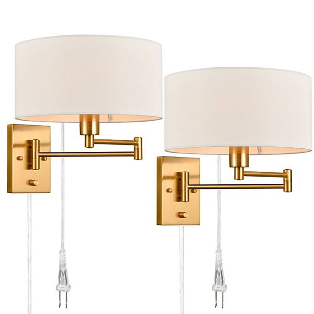 Brass wall deals lamp plug in