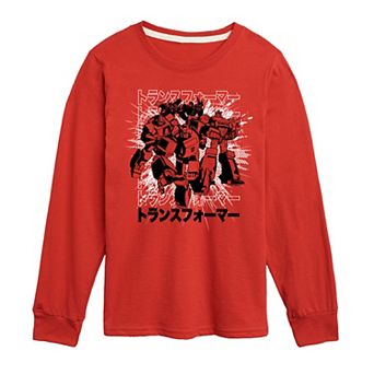 Boys 8-20 Transformers Burst Long Sleeve Graphic Tee