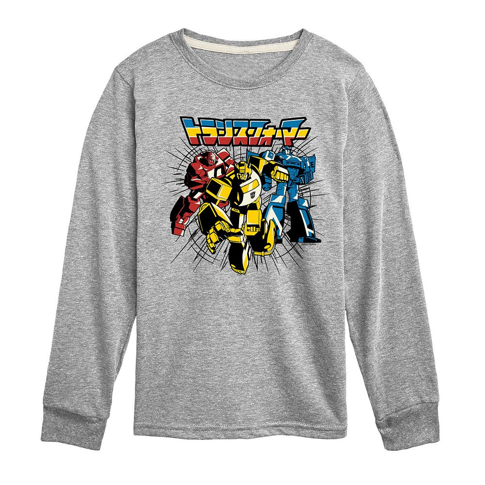 Boys 8-20 Transformers Noir Group Long Sleeve Graphic Tee