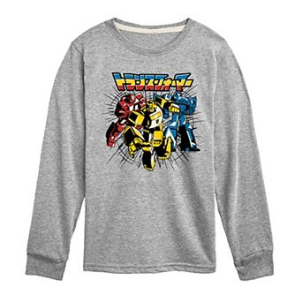Boys 8-20 Transformers Noir Group Long Sleeve Graphic Tee