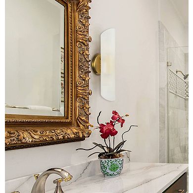 Modern Brass 2-Light Cylinder Sconce Lighting Set of 2