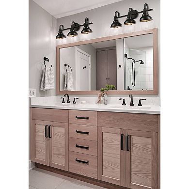 Farmhouse Bath Vanity Wall Light 3-Light Barn Sconce Oil Rubbed Bronze