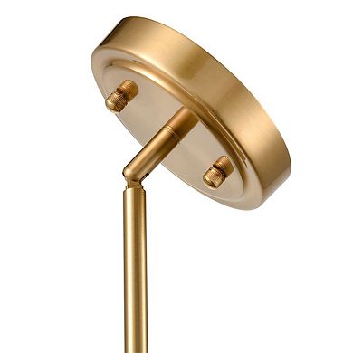 Modern Brass Glass Pendant Light for Kitchen Rod-Hung