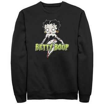 Men's Betty Boop Halloween Zombie Fleece Sweatshirt