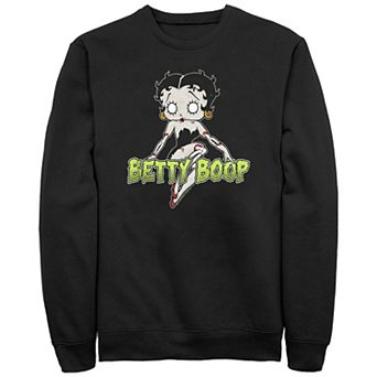 Men's Betty Boop Halloween Zombie Fleece Sweatshirt