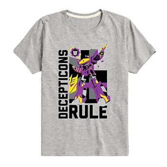 Boys 8-20 Transformers Deception Rules Graphic Tee