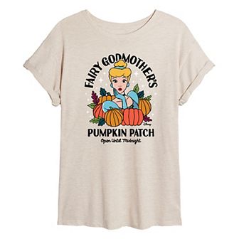Juniors' Disney Princess Pumpkin Patch Graphic Tee