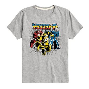 Boys 8-20 Transformers Noir Group Graphic Tee