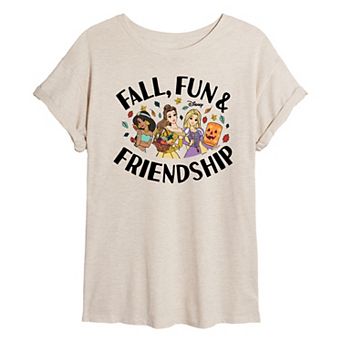 Juniors' Disney Princess Fall Fun Friendship Graphic Tee