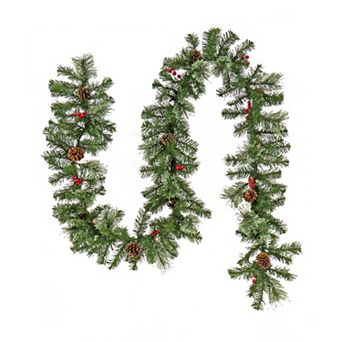 National Tree Company Cashmere Artificial Pine Cones & Berries Garland