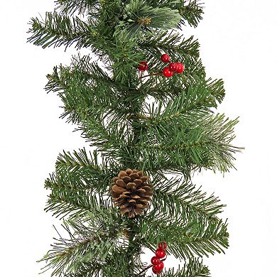 National Tree Company Cashmere Artificial Pine Cones & Berries Garland