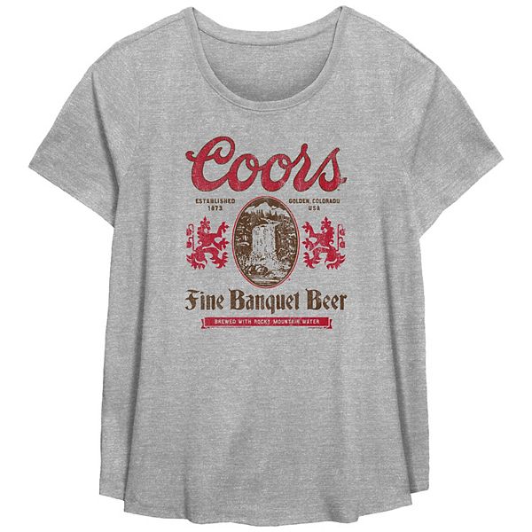 Plus Size Coors Fine Banquet Beer Graphic Tee