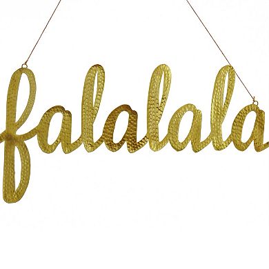 National Tree Company HGTV "FALALALA" Metal Wall Sign