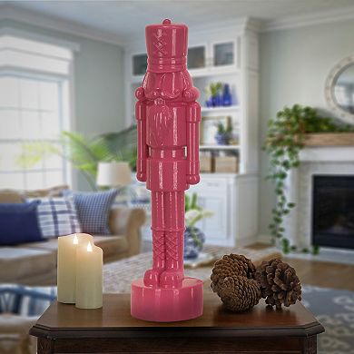 National Tree Company HGTV Pink Resin Nutcracker
