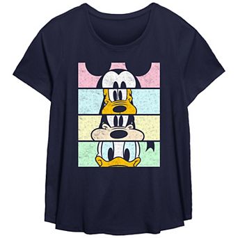 Disney's Mickey & Friends Missy Plus Size Eyeshots Panels Scoop Hem Tee