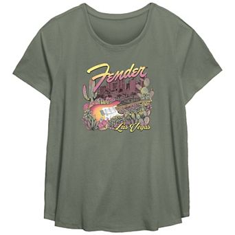 Plus Size Fender Las Vegas Graphic Tee