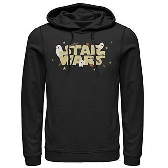Men's Star Wars The Mandalorian Halloween Haunted Logo Hoodie