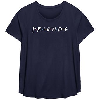 Plus Size Friends Classic Logo Graphic Tee