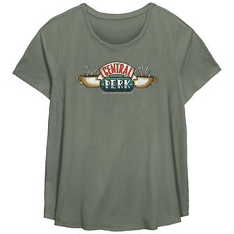 Plus Size Friends Central Perk Classic Logo Graphic Tee