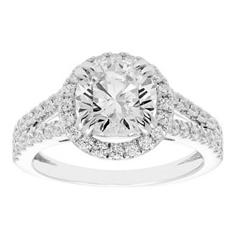 Evergreen Diamonds 14k White Gold 2 1/2 Carat T.W. IGL Certified Round Lab-Grown Diamond Engagement Ring
