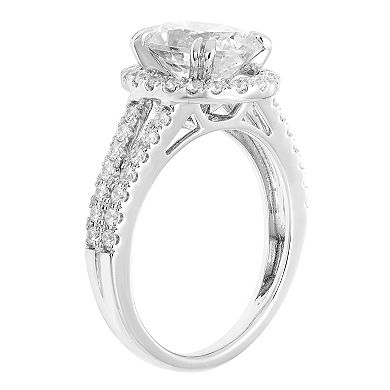 Evergreen Diamonds 14k White Gold 2 1/2 Carat T.W. IGL Certified Oval Lab-Grown Diamond Engagement Ring